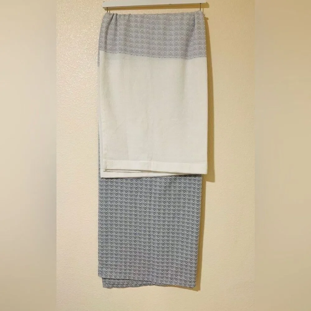 NWOT Sonoma Neutral Gradient Shower Curtain - Light Gray & White